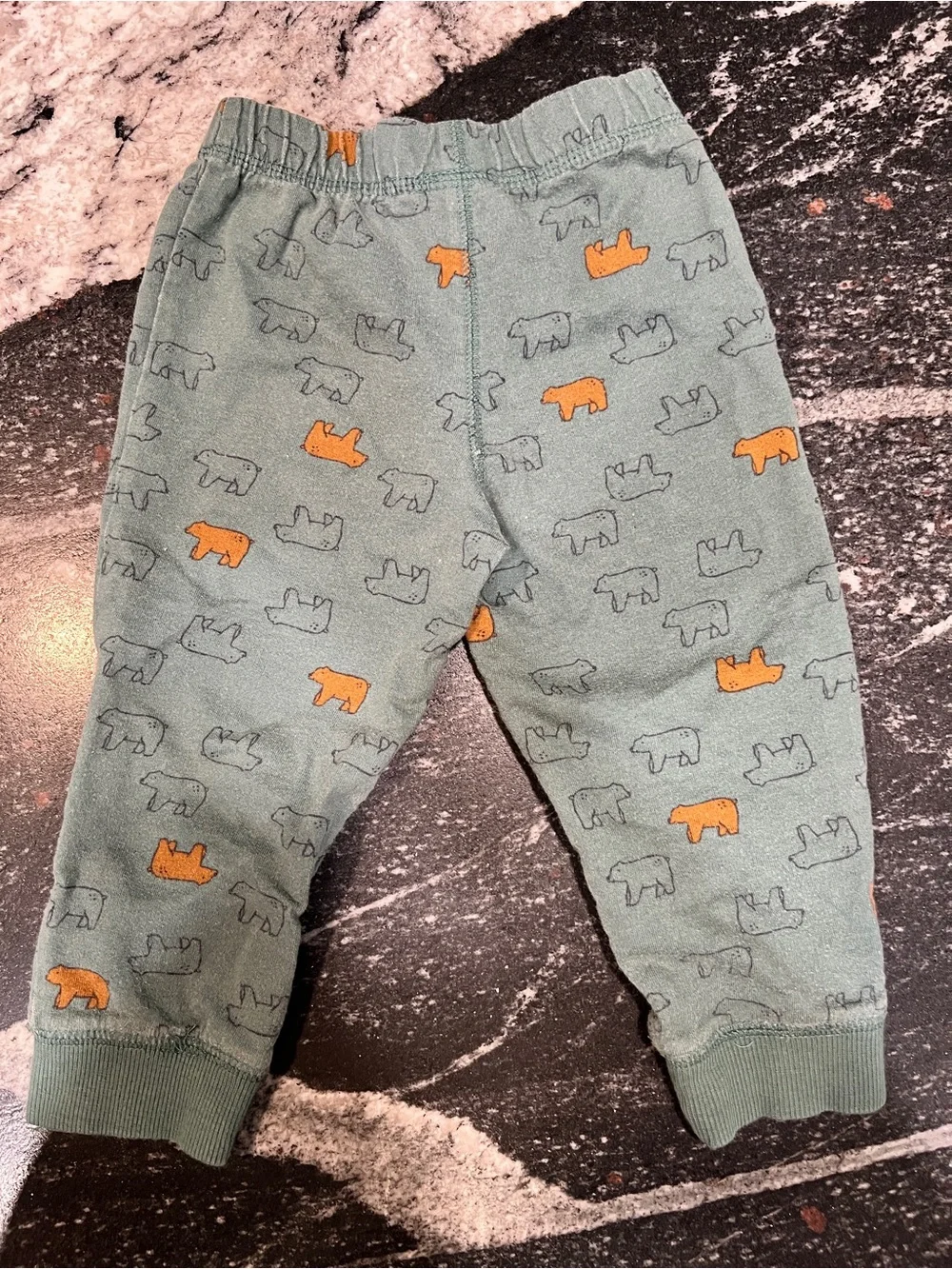 Carter’s Green Bear Print Jogger Sweatpants 18 Months